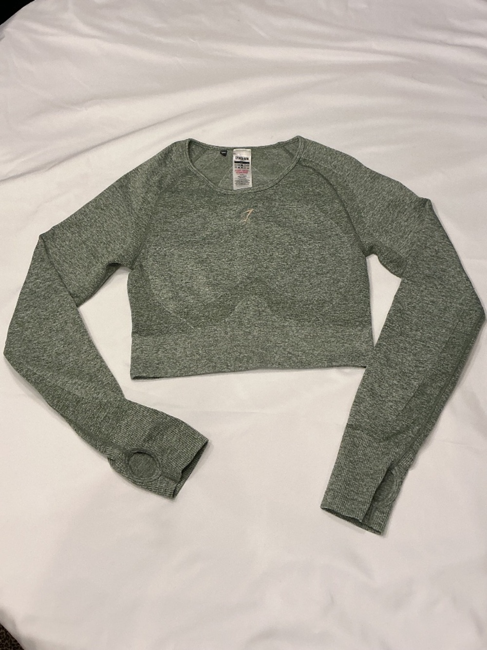GYMSHARK SEAMLESS CROP TOP (size: large)
